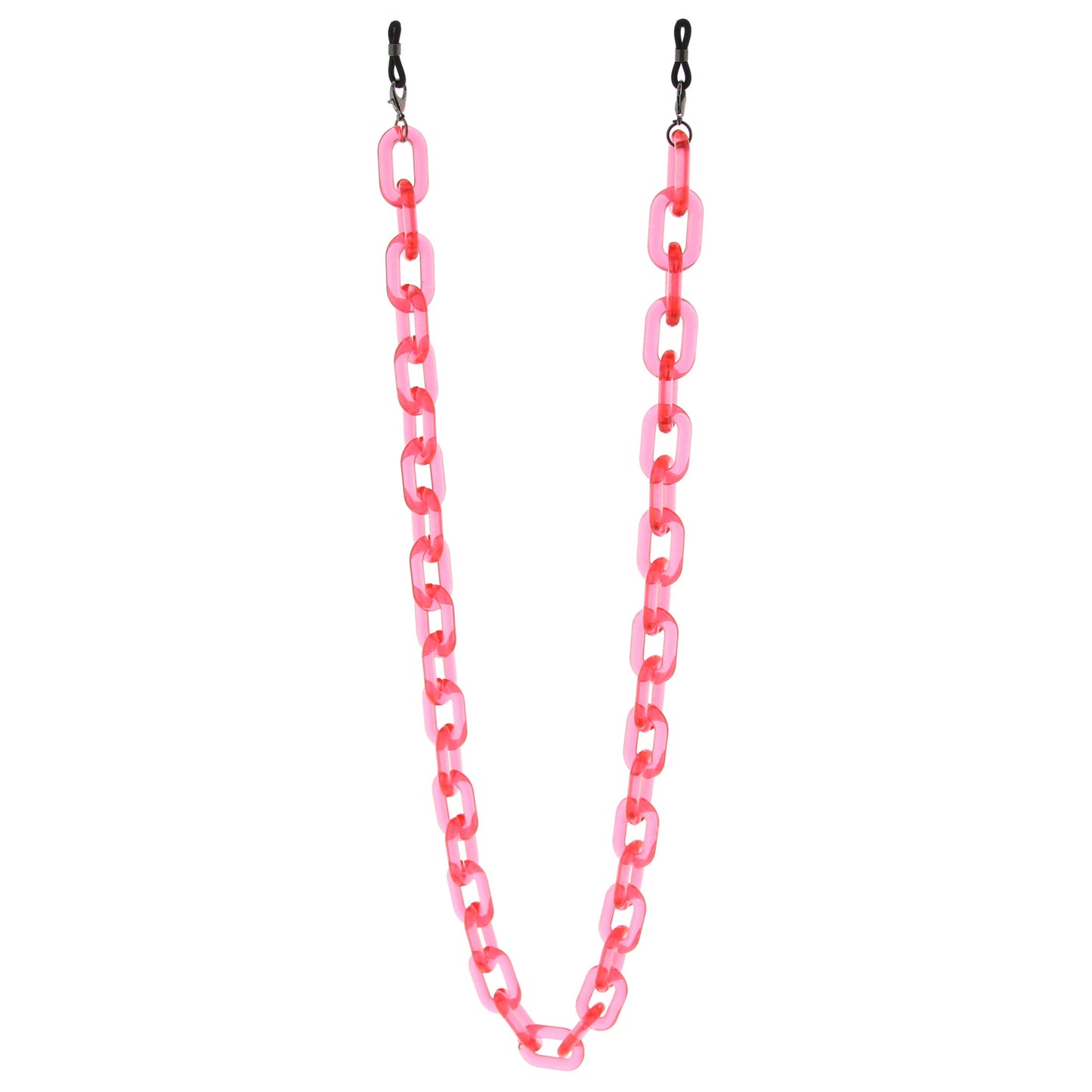 Color Pop 30" Translucent Plastic Face Mask and Glasses Chain
