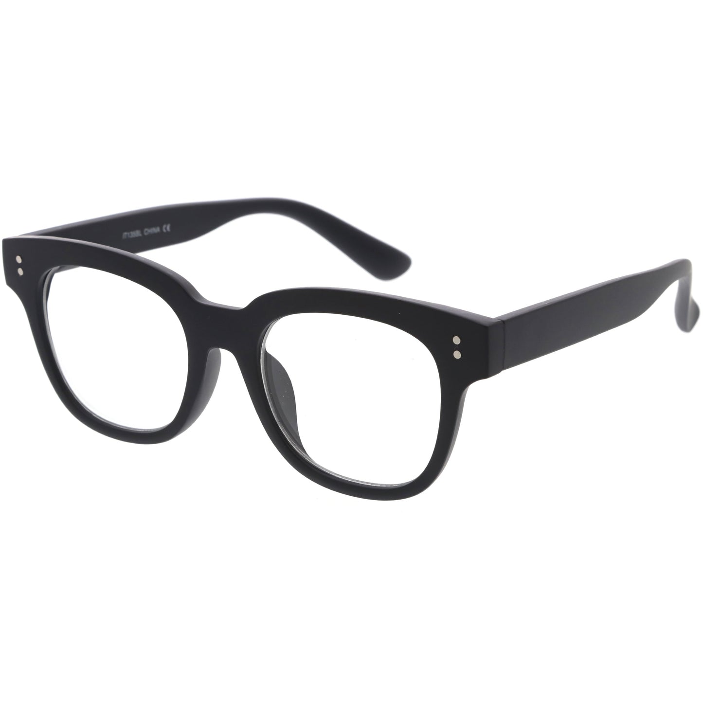 Bold Thick Rimmed Square Clear Blue Light Glasses D283