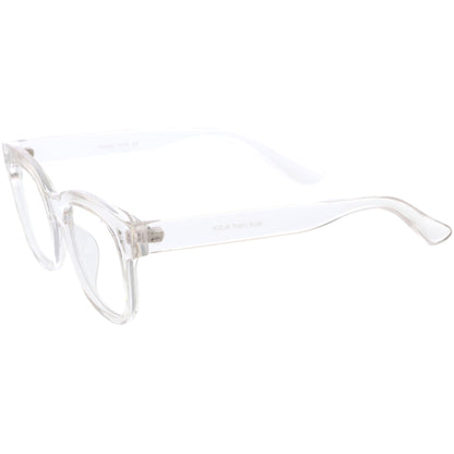 Bold Thick Rimmed Square Clear Blue Light Glasses D283