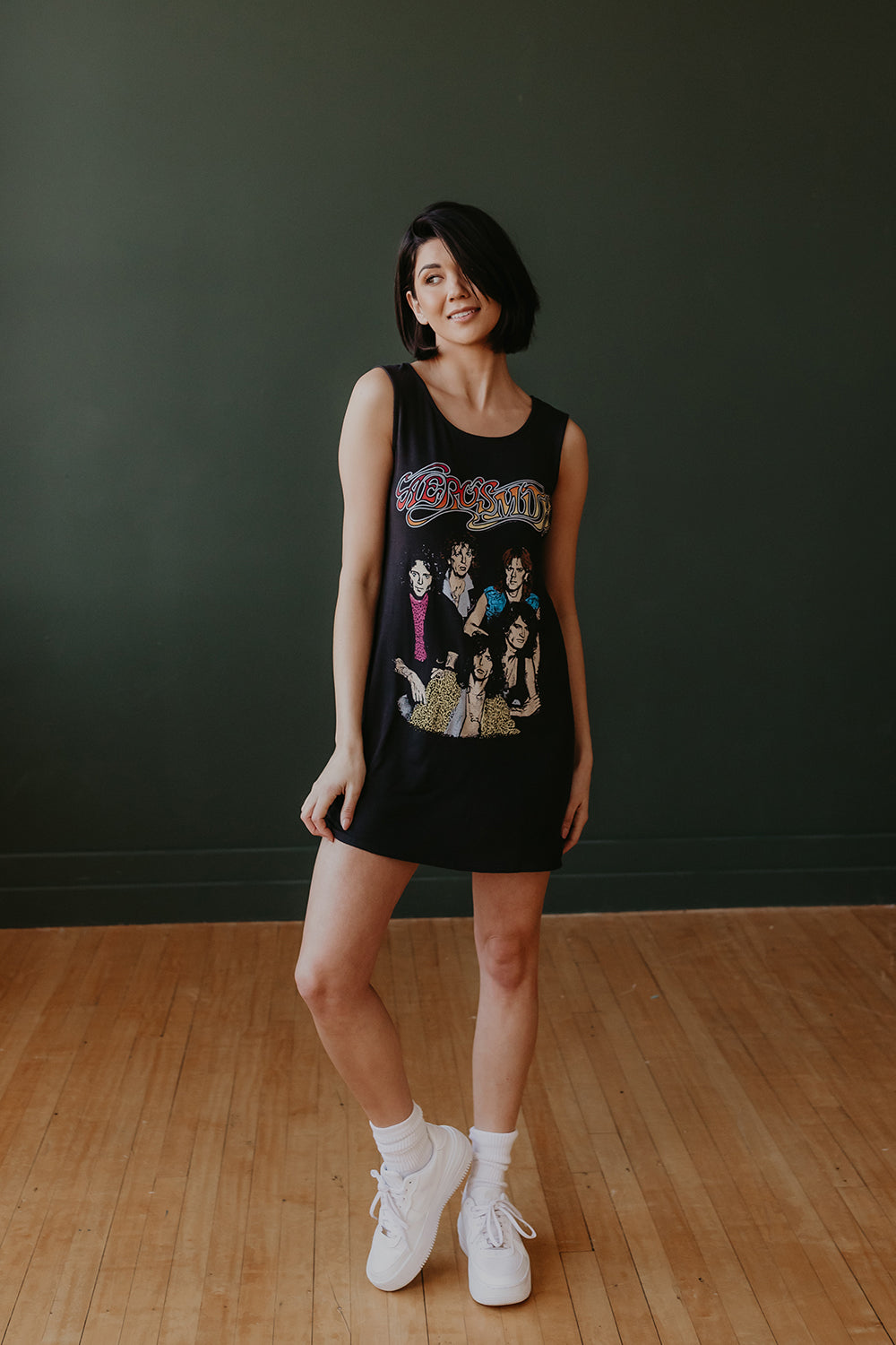 Aerosmith Tank Dress Tee Black