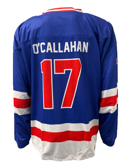 Jack O'Callahan USA Hockey Miracle on Ice 1980 Official Reversible Hockey Jersey Shirt