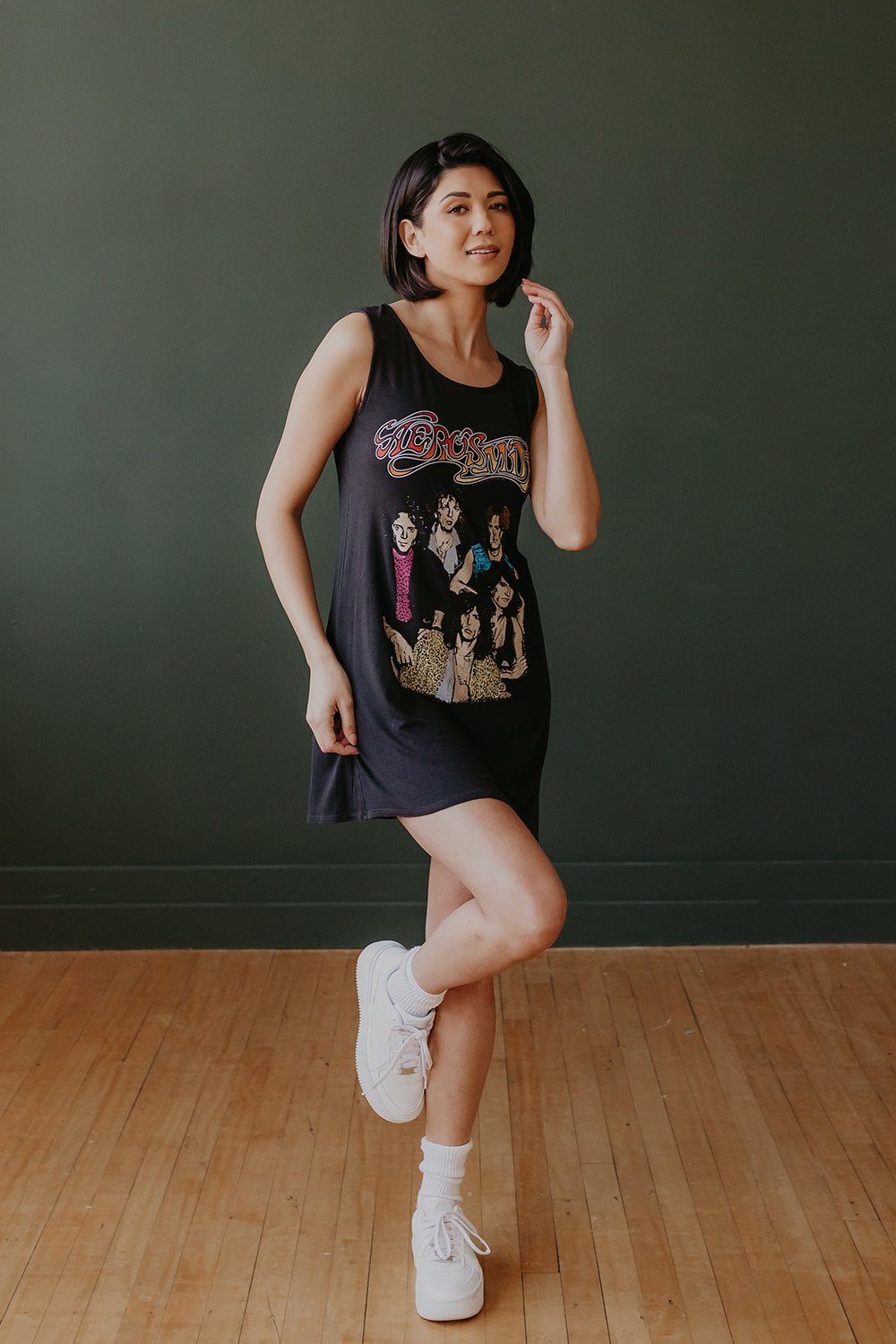 Aerosmith Tank Dress Tee Black