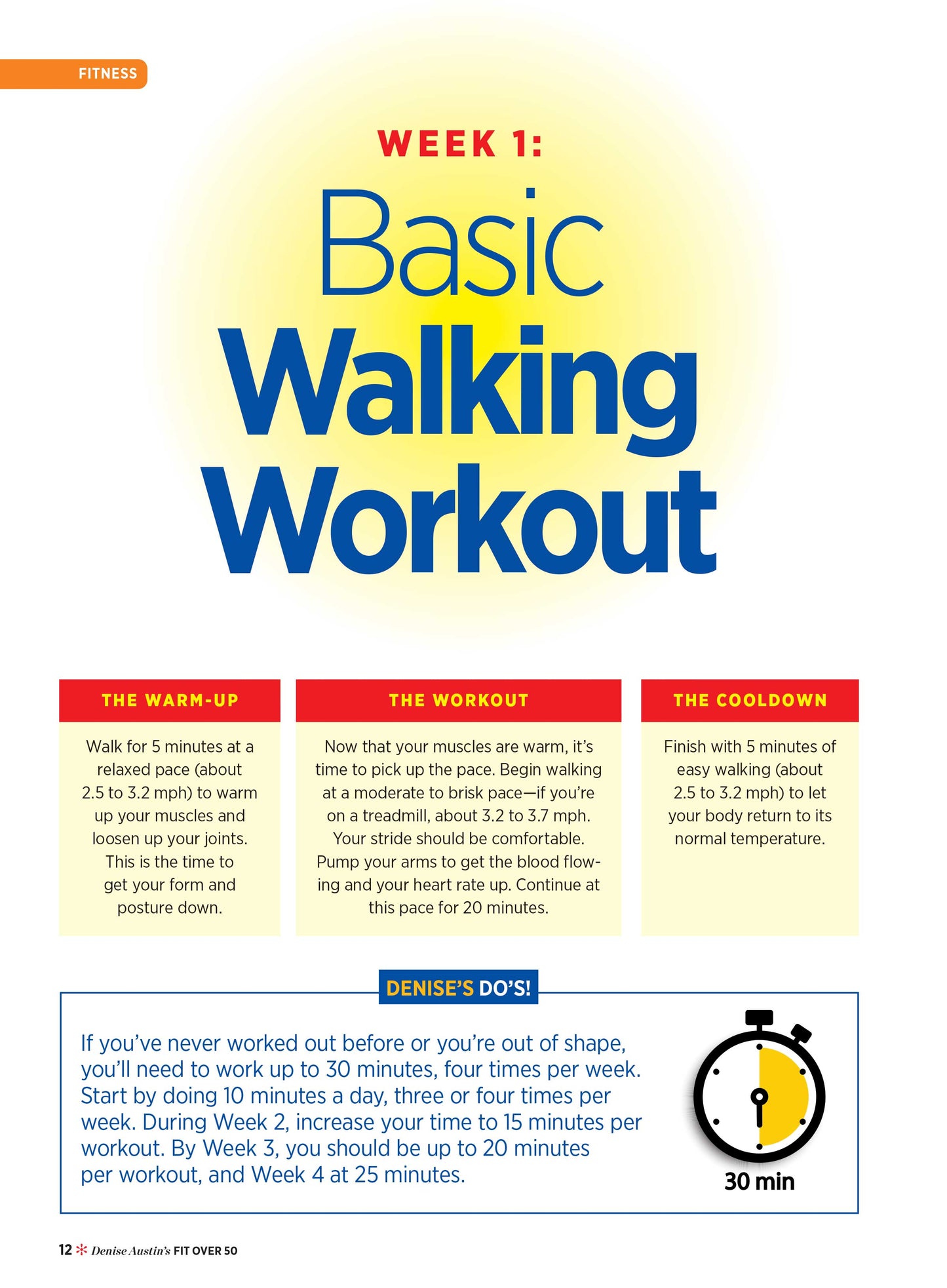 Denise Austin's Fit Over 50 - New Year, Amazing New You: Guilt-Free Meals, Lose The Flab, Pilates, 4 Week Walking Challenge, Stop Negative Self-Talk, Protein Rich Diet, Sex Drive & Bust Inflammation!