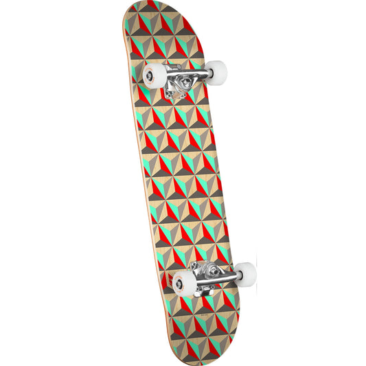 Mini Logo Birch Skateboard Assembly Pattern Tri - 7.5″