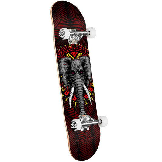 Powell Peralta Mike Vallely Elephant Birch Skateboard Complete - 8" Black/Burgundy
