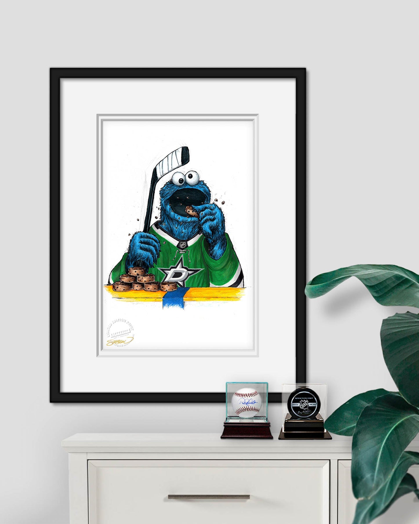 Cookie Monster x NHL Stars Limited Edition Art Print