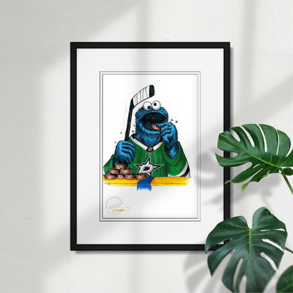 Cookie Monster x NHL Stars Limited Edition Art Print