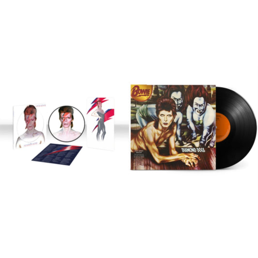 David Bowie - Aladdin Sane (2013 Remaster) (Picture Disc) & Diamond Dogs (50Th Anniversary Half Speed Master) - LP Vinyl Bundle