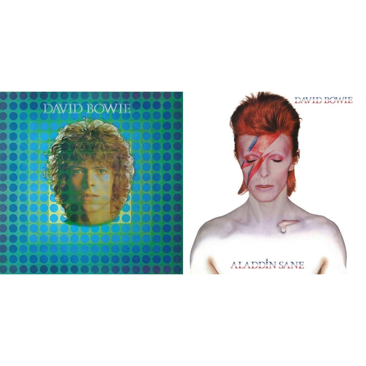 David Bowie - David Bowie Aka Space Oddity & Aladdin Sane - LP Vinyl Bundle