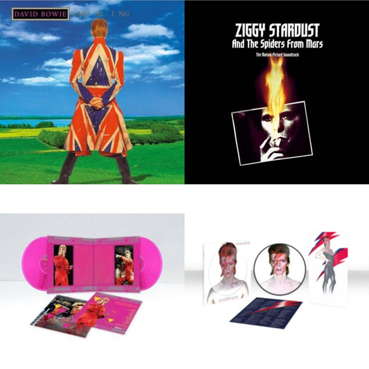 David Bowie - Earthling (2021 Remaster/2LP) & Montreal '87 (Limited/Pink LP Vinyl) & Aladdin Sane (2013 Remaster) (Picture Disc) & Ziggy Stardust & The Spiders From Mars Ost (2LP)