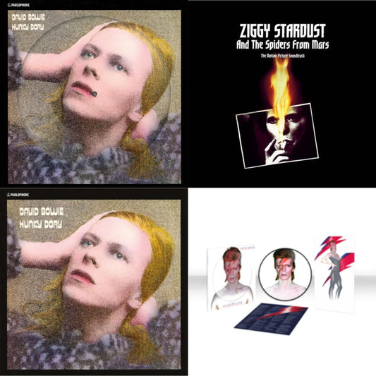 David Bowie - Hunky Dory (2015 Remaster/50Th Anniv/Picture Disc) & Aladdin Sane (2013 Remaster) (Picture Disc) & Ziggy Stardust & The Spiders From Mars Ost (2LP) & Hunky Dory