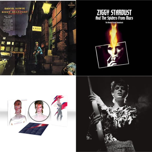 David Bowie - Rise & Fall Of Ziggy Stardust & The Spiders From Mars (2012 Remaster/Half-Speed Master) & Aladdin Sane (2013 Remaster) (Picture Disc) & Rock N Roll Star & Ziggy Stardust & The Spiders From Mars Ost (2LP)