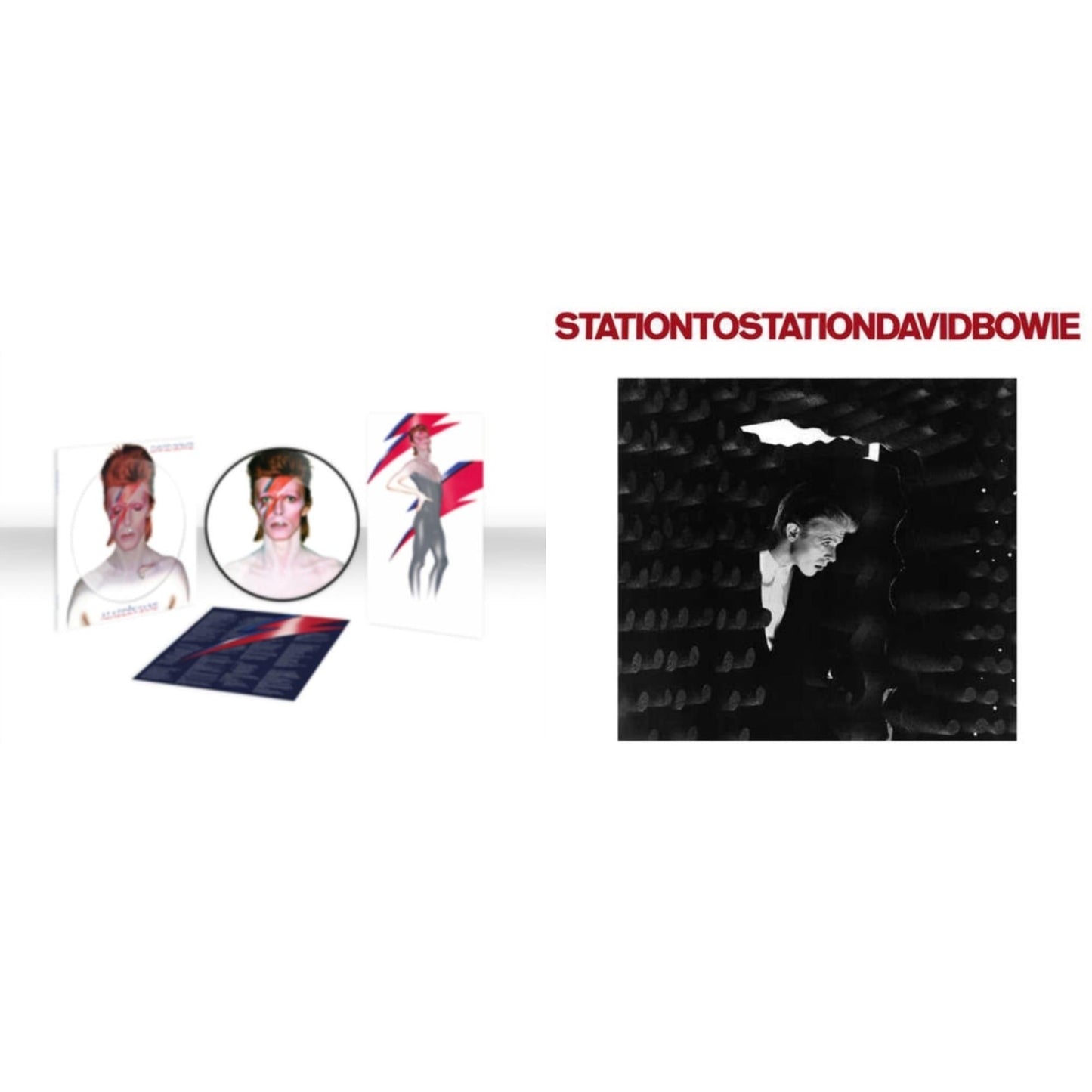 David Bowie - Station To Station (2016 Remastered Version) & Aladdin Sane (2013 Remaster) (Picture Disc) - LP Vinyl Bundle