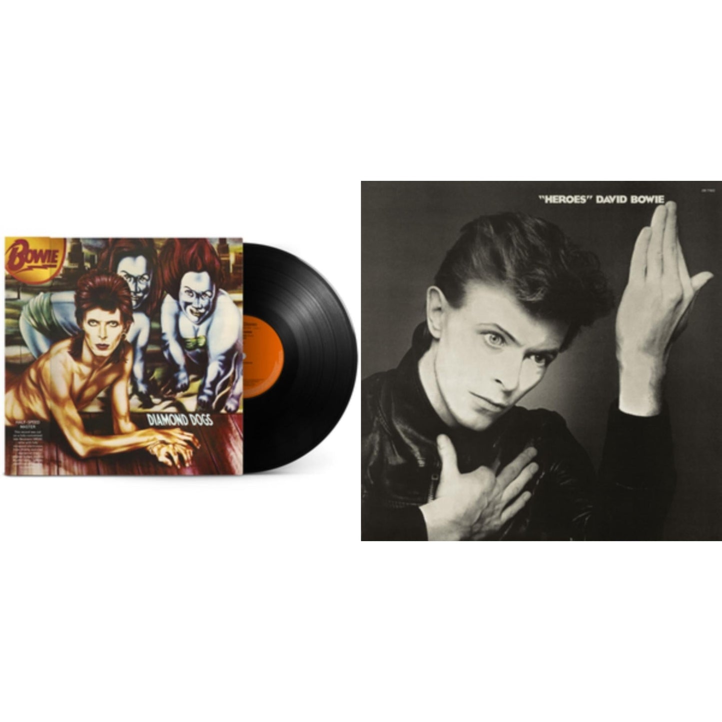 David Bowie - Heroes (2017 Remaster) & Diamond Dogs (50Th Anniversary Half Speed Master) - LP Vinyl Bundle