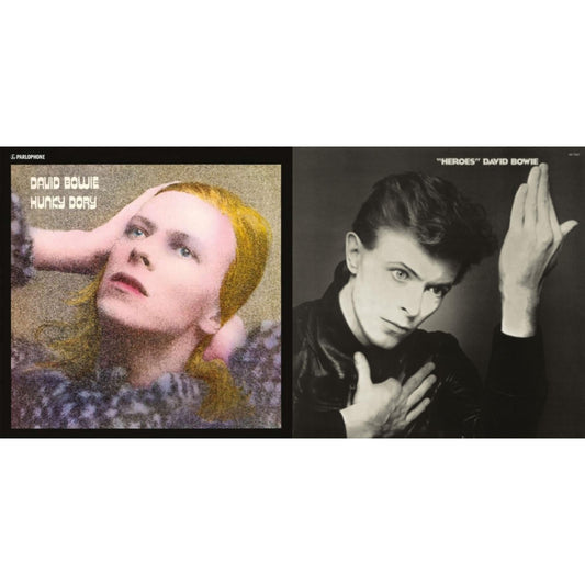 David Bowie - Heroes (2017 Remaster) & Hunky Dory - LP Vinyl Bundle