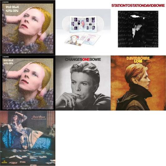 David Bowie - Low (2017 Remaster) & Station To Station (2016 Remastered Version) & Changesonebowie (180G) & Hunky Dory (2015 Remaster/50Th Anniv/Picture Disc) & Live Los Angeles 1974 (White LP Vinyl/Limited) & Man Who Sold The World (2015 Remaster) &