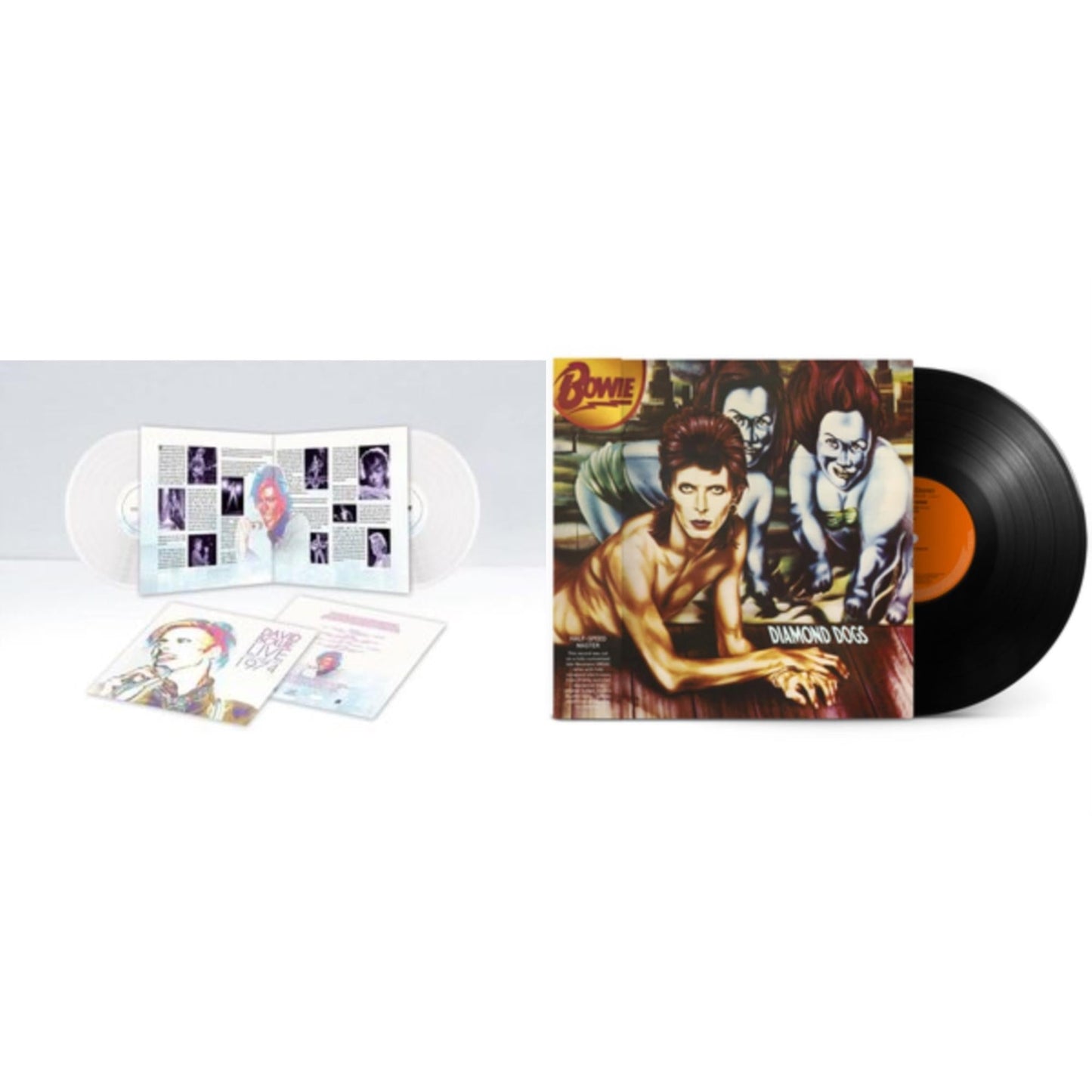 David Bowie - Live Los Angeles 1974 (White LP Vinyl/Limited) & Diamond Dogs (50Th Anniversary Half Speed Master)