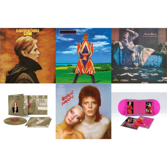 David Bowie - Earthling (2021 Remaster/2LP) & Low (2017 Remaster) & Montreal '87 (Limited/Pink LP Vinyl) & Pinups (2015 Remaster) & Ziggy Stardust & The Spiders From Mars Ost (50Th Anniversary/2LP) & Man Who Sold The World (2015 Remaster)