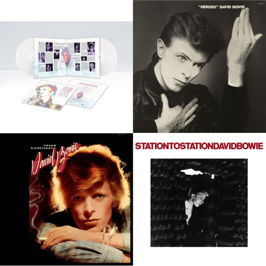 David Bowie - Heroes (2017 Remaster) & Station To Station (2016 Remastered Version) & Young Americans (2016 Remastered Version) & Live Los Angeles 1974 (White LP Vinyl/Limited)