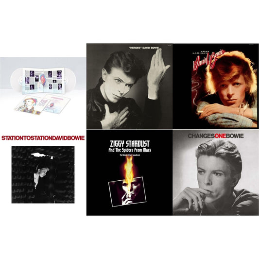 David Bowie - Heroes (2017 Remaster) & Station To Station (2016 Remastered Version) & Young Americans (2016 Remastered Version) & Changesonebowie (180G) & Live Los Angeles 1974 (White LP Vinyl/Limited) & Ziggy Stardust & The Spiders From Mars Ost