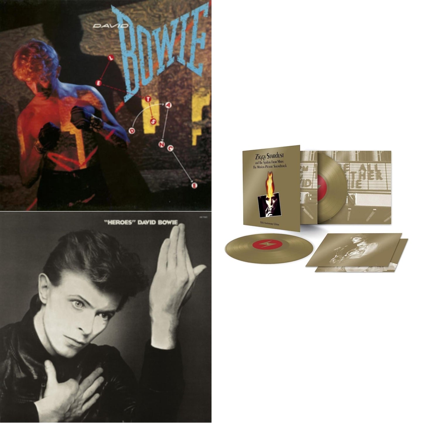 David Bowie - Let's Dance (2018 Remastered Version) & Heroes (2017 Remaster) & Ziggy Stardust & The Spiders From Mars Ost (50Th Anniversary/2LP)