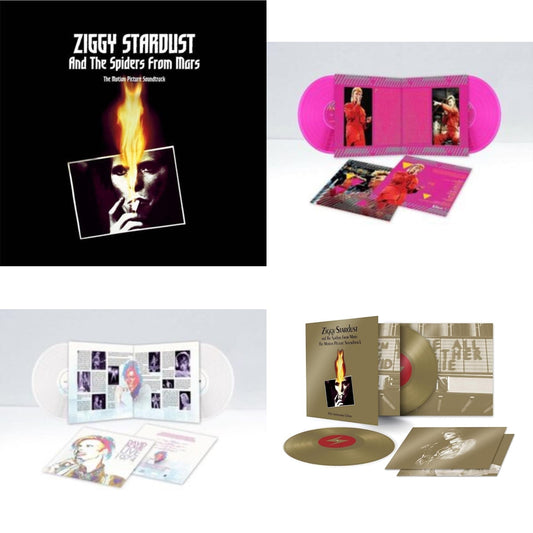 David Bowie - Montreal '87 (Limited/Pink LP Vinyl) & Live Los Angeles 1974 (White LP Vinyl/Limited) & Ziggy Stardust & The Spiders From Mars Ost (50Th Anniversary/2LP) & Ziggy Stardust & The Spiders From Mars Ost (2LP)