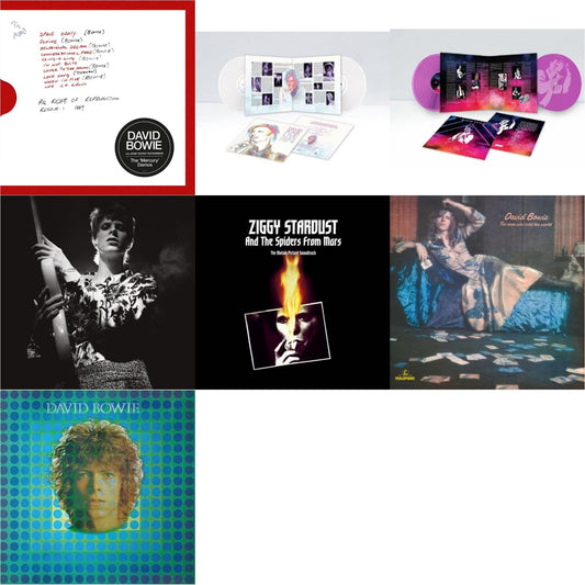 David Bowie - Mercury Demos & Live Los Angeles 1974 (White LP Vinyl/Limited) & Live In Rio 1990 (Pink LP Vinyl/180G/Limited) & Rock N Roll Star & Ziggy Stardust & The Spiders From Mars Ost (2LP) & Man Who Sold The World (2015 Remaster) & David Bowie