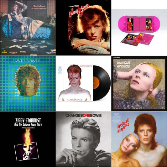 David Bowie - Young Americans (2016 Remastered Version) & Changesonebowie (180G) & Montreal '87 (Limited/Pink LP Vinyl) & Aladdin Sane (2013 Remaster) (Half Speed Master) & Pinups (2015 Remaster) & Ziggy Stardust & The Spiders From Mars Ost (2LP) &