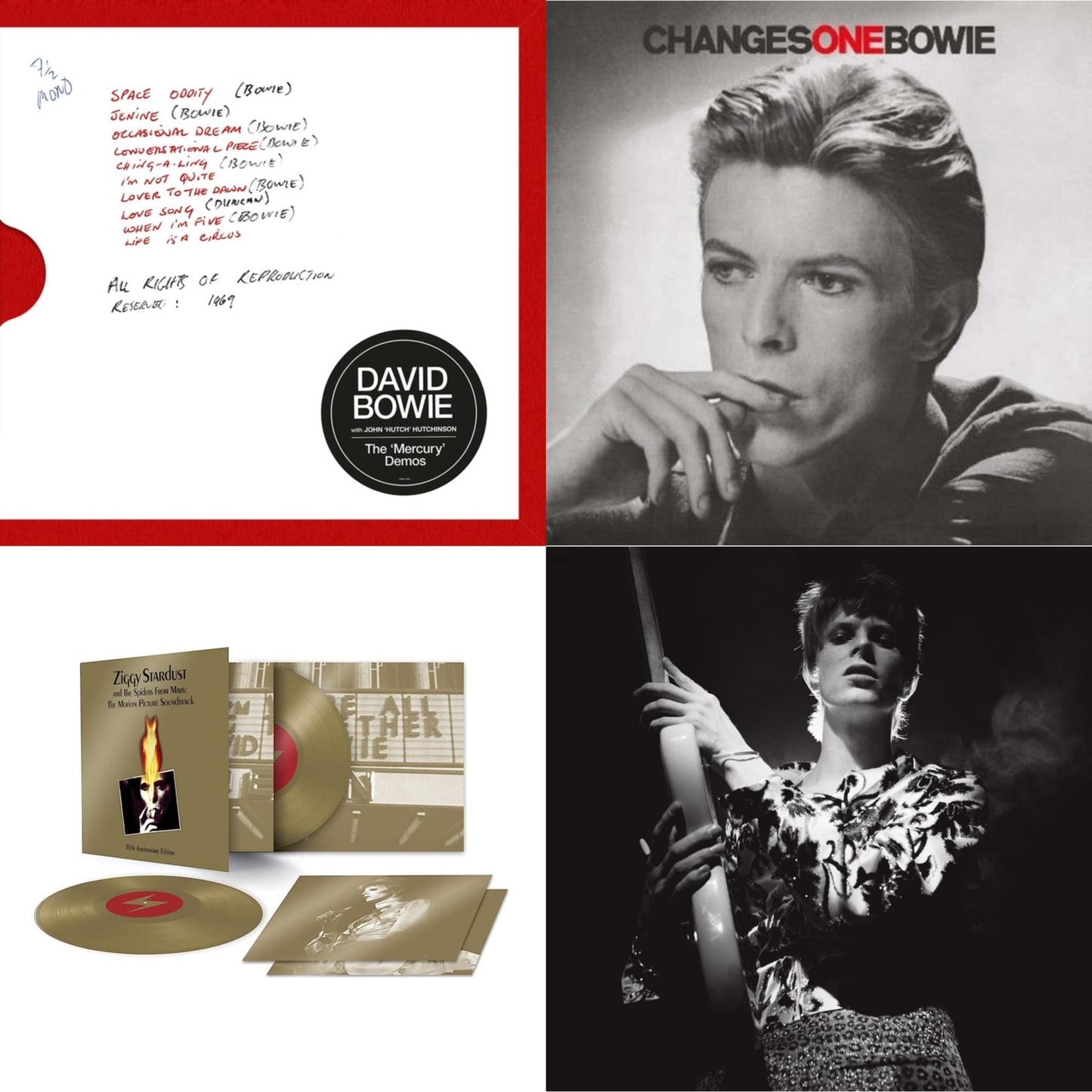 David Bowie - Mercury Demos & Changesonebowie (180G) & Ziggy Stardust & The Spiders From Mars Ost (50Th Anniversary/2LP) & Rock N Roll Star