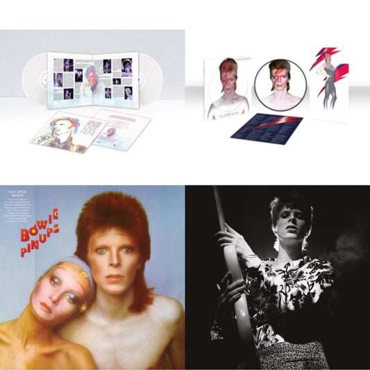 David Bowie - Live Los Angeles 1974 (White LP Vinyl/Limited) & Aladdin Sane (2013 Remaster) (Picture Disc) & Pinups (2015 Remaster) & Rock N Roll Star