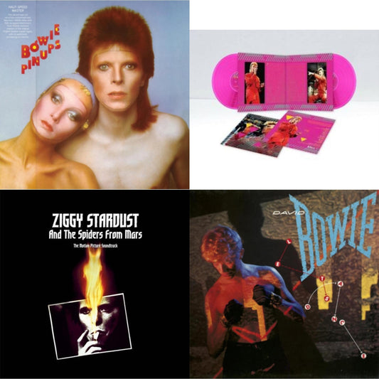 David Bowie - Let's Dance (2018 Remastered Version) & Montreal '87 (Limited/Pink LP Vinyl) & Pinups (2015 Remaster) & Ziggy Stardust & The Spiders From Mars Ost (2LP)