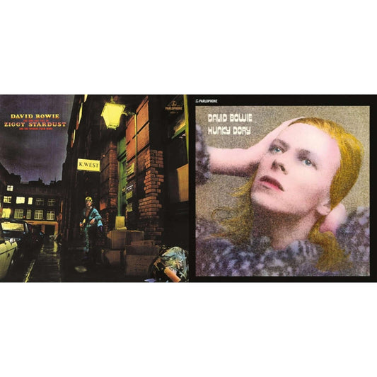 David Bowie - Rise & Fall Of Ziggy Stardust (2012 Remaster) & Hunky Dory - LP Vinyl Bundle