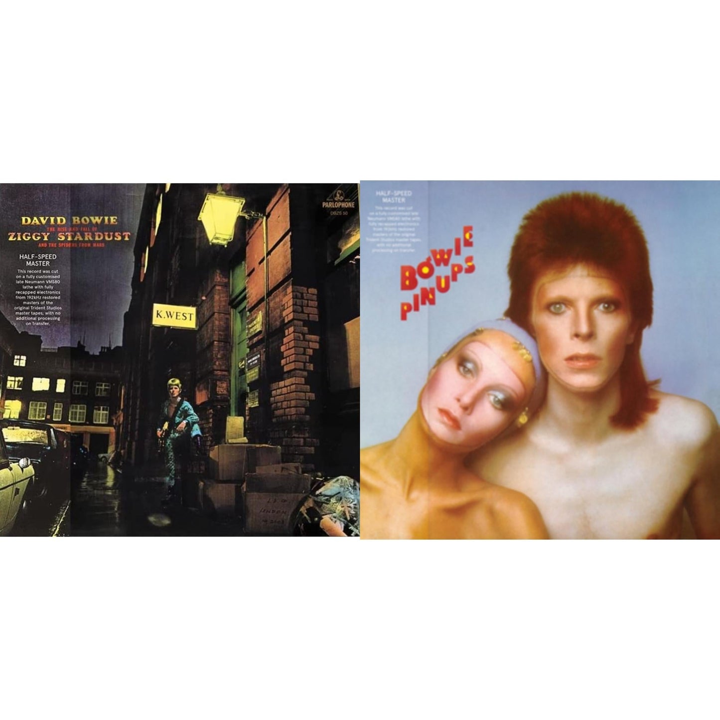 David Bowie - Rise & Fall Of Ziggy Stardust & The Spiders From Mars (2012 Remaster/Half-Speed Master) & Pinups (2015 Remaster) - LP Vinyl Bundle