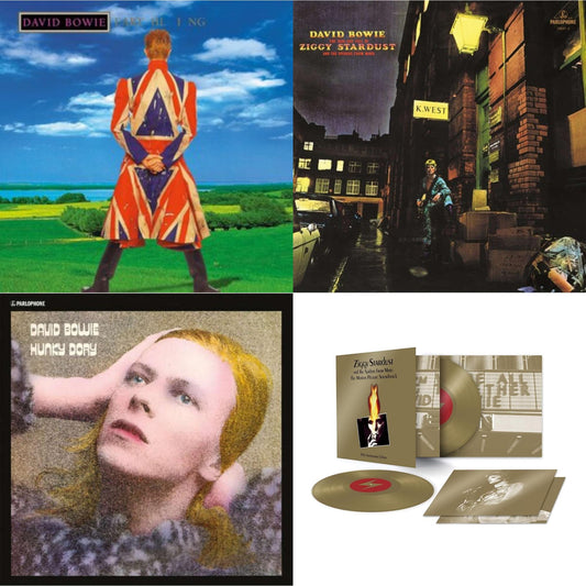 David Bowie - Earthling (2021 Remaster/2LP) & Ziggy Stardust & The Spiders From Mars Ost (50Th Anniversary/2LP) & Rise & Fall Of Ziggy Stardust (2012 Remaster) & Hunky Dory