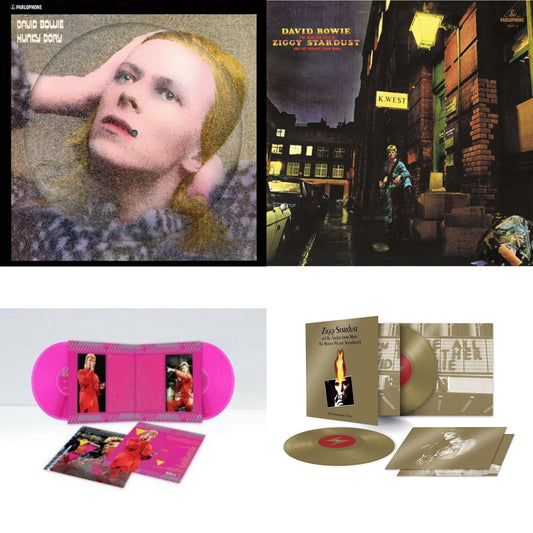 David Bowie - Hunky Dory (2015 Remaster/50Th Anniv/Picture Disc) & Montreal '87 (Limited/Pink LP Vinyl) & Ziggy Stardust & The Spiders From Mars Ost (50Th Anniversary/2LP) & Rise & Fall Of Ziggy Stardust (2012 Remaster)