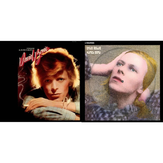 David Bowie - Young Americans (2016 Remastered Version) & Hunky Dory (2015 Remaster/50Th Anniv/Picture Disc) - LP Vinyl Bundle