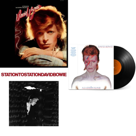 David Bowie - Station To Station (2016 Remastered Version) & Young Americans (2016 Remastered Version) & Aladdin Sane (2013 Remaster) (Half Speed Master) - LP Vinyl Bundle