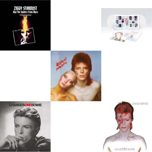 David Bowie - Changesonebowie (180G) & Live Los Angeles 1974 (White LP Vinyl/Limited) & Pinups (2015 Remaster) & Ziggy Stardust & The Spiders From Mars Ost (2LP) & Aladdin Sane