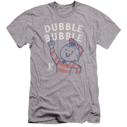 Dubble Bubble Pointing Premium Bella Canvas Slim Fit Mens T Shirt Athletic Heather