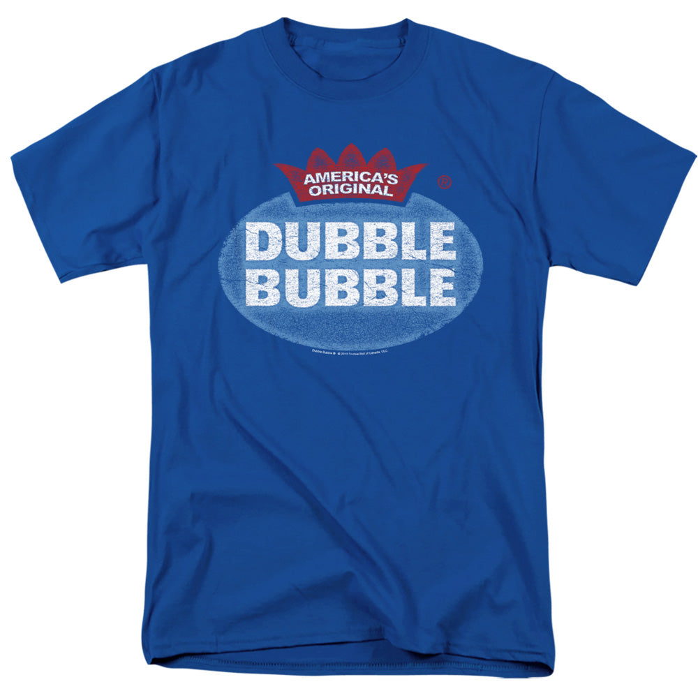 Dubble Bubble Vintage Logo Mens T Shirt Royal Blue