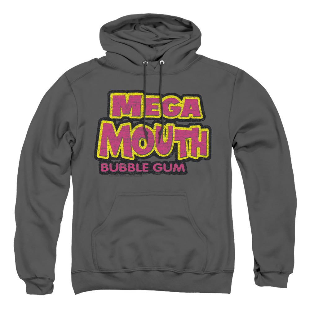 Dubble Bubble Mega Mouth Mens Hoodie Charcoal Officially Licensed