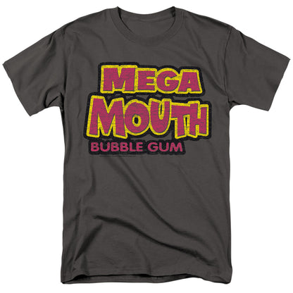 Dubble Bubble Mega Mouth Mens T Shirt Charcoal