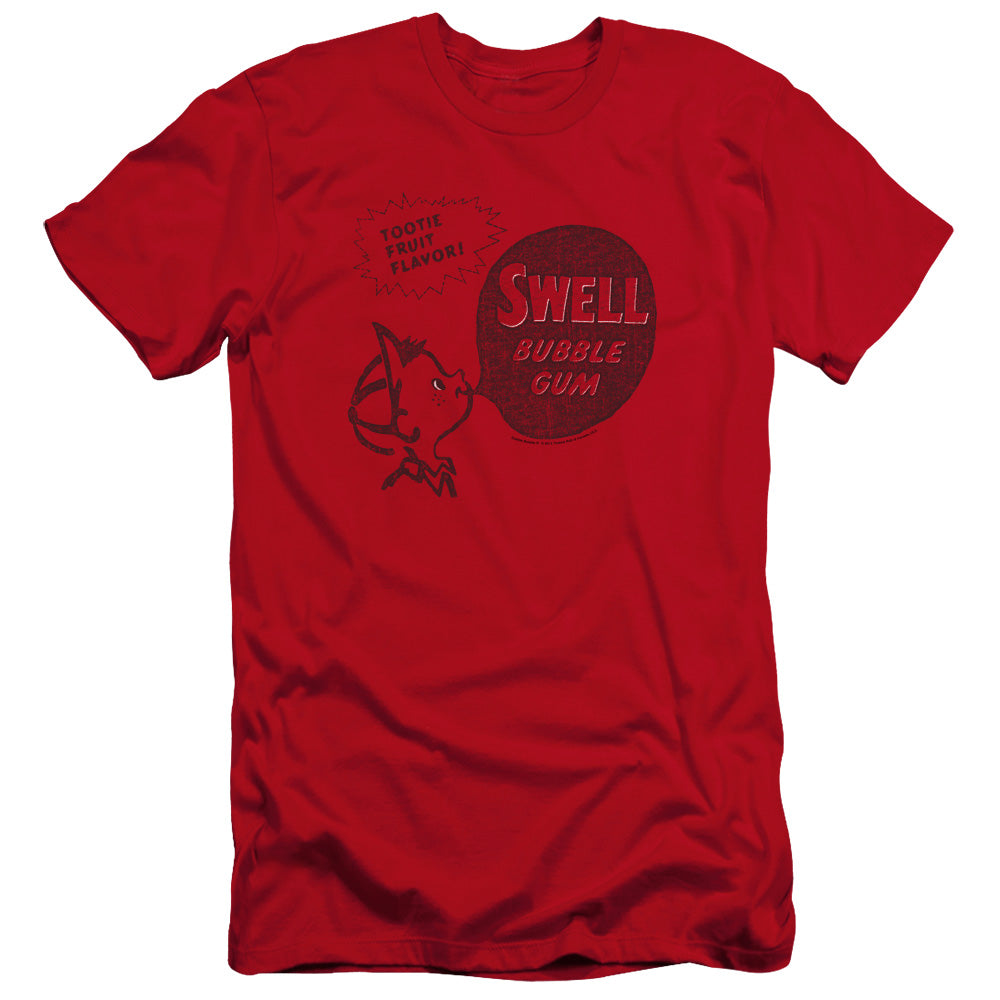 Dubble Bubble Swell Gum Premium Bella Canvas Slim Fit Mens T Shirt Red