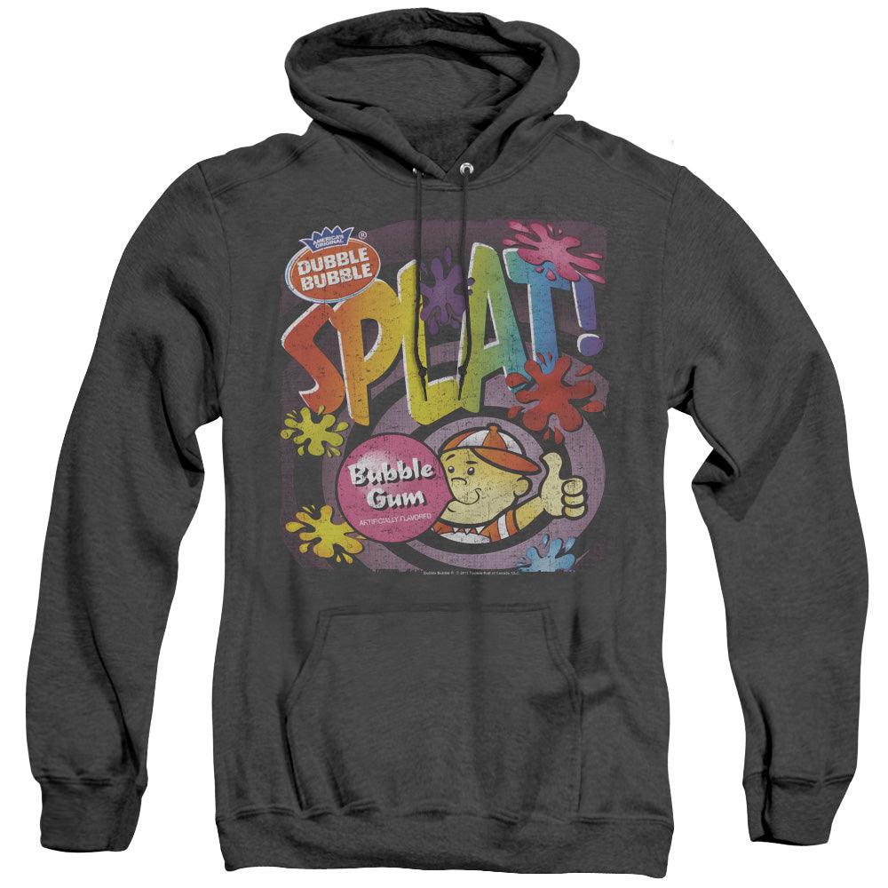 Dubble Bubble Splat Gum Heather Mens Hoodie Black Officially Licensed