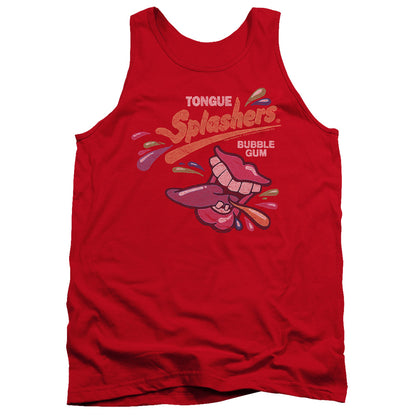 Dubble Bubble Distress Logo Mens Tank Top Shirt Red