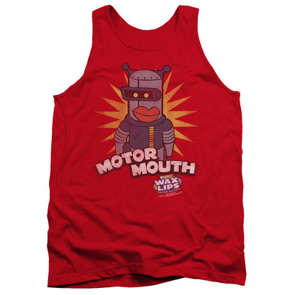 Dubble Bubble Motor Mouth Mens Tank Top Shirt Red