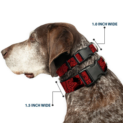 Freddy Poses Hand Scratching Plastic Clip Dog Collar