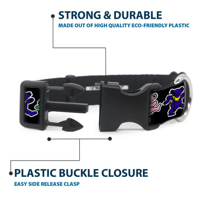 Grateful Dead Dancing Bears Plastic Clip Collar