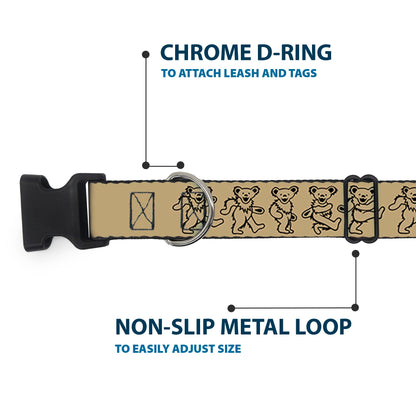 Grateful Dead Dancing Bears Plastic Clip Collar