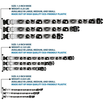 Grateful Dead Space Your Face Plastic Clip Collar